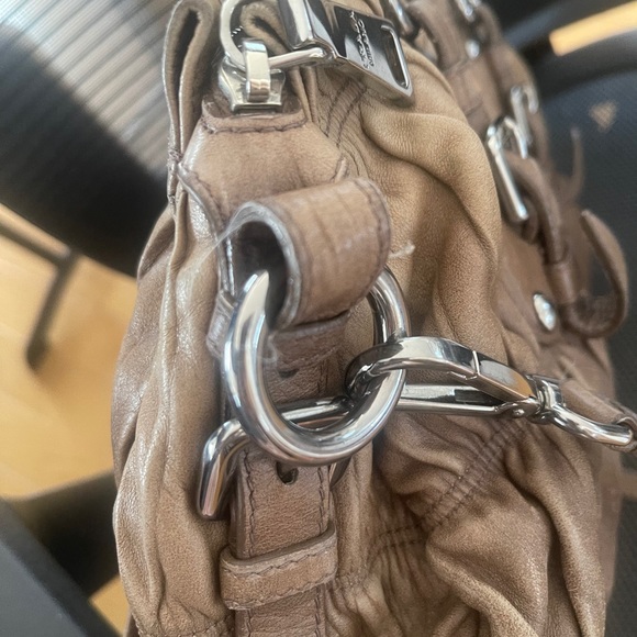 Authentic Prada Gaufre Leather Light brown 2 way - Picture 9 of 10